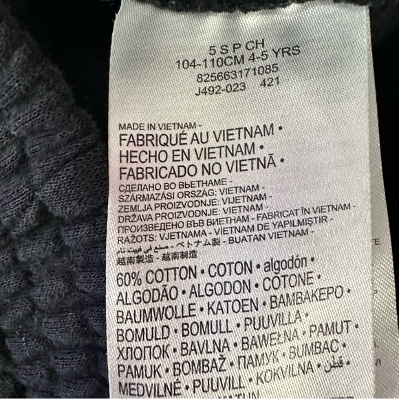 Nike Go the Extra Smile Fleece Sweat Set Black Size Small 4-5 Years - Picture 4 of 4